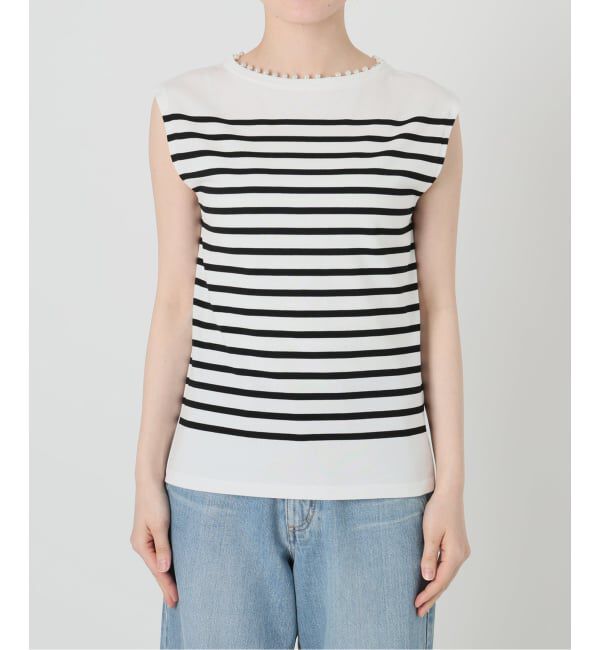 IENA「《予約》パールネックプルオーバー」|ニット・セーター|