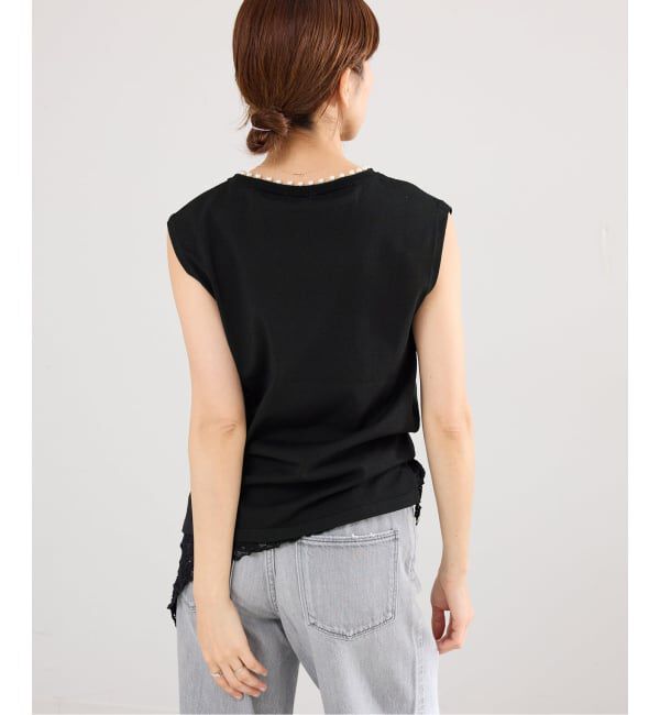 IENA「《予約》パールネックプルオーバー」|ニット・セーター|