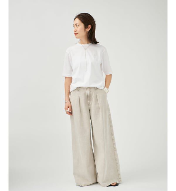 VERMEIL par iena「《予約》ディオラマ クルーネック Tシャツ」|Tシャツ・カットソー|