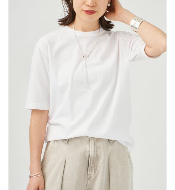 VERMEIL par iena「《予約》ディオラマ クルーネック Tシャツ」|Tシャツ・カットソー|ホワイト