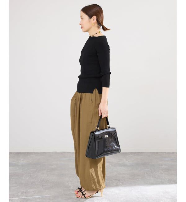 IENA「《予約》ウォッシャブル2WAYオフショルリブニット」|ニット・セーター|