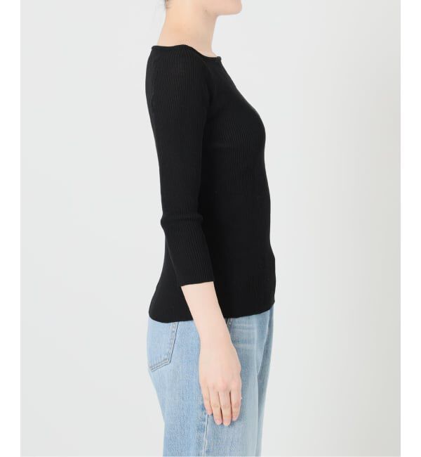 IENA「《予約》ウォッシャブル2WAYオフショルリブニット」|ニット・セーター|