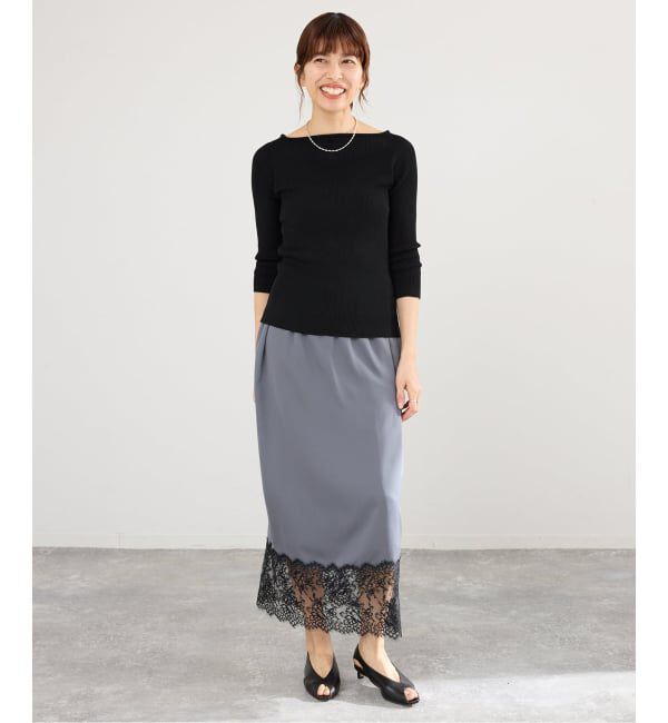 IENA「《予約》ウォッシャブル2WAYオフショルリブニット」|ニット・セーター|