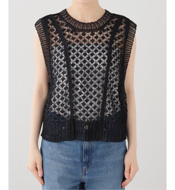IENA LA BOUCLE「PHOTOCOPIEU フォトコピュー CROCHET ニットベスト CHANTAL / 261CTL」|ベスト・ジレ|