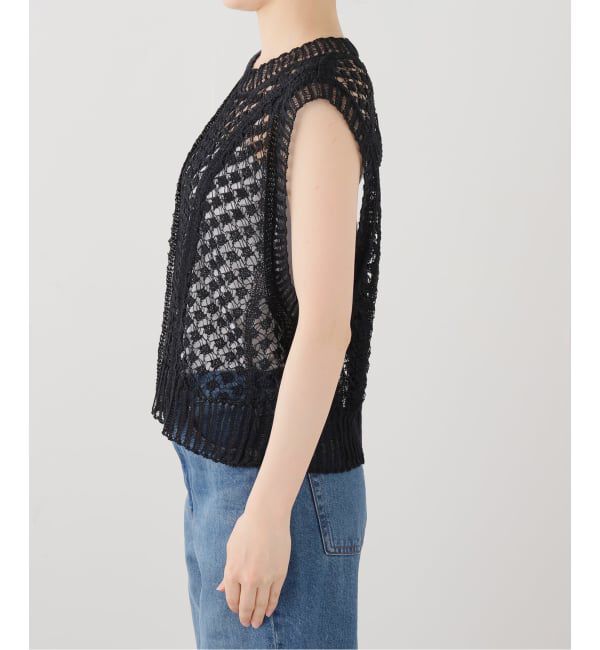 IENA LA BOUCLE「PHOTOCOPIEU フォトコピュー CROCHET ニットベスト CHANTAL / 261CTL」|ベスト・ジレ|