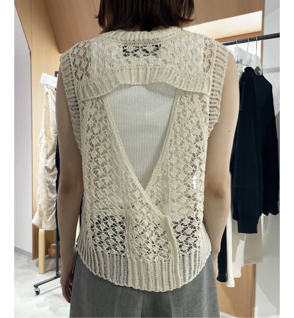 IENA LA BOUCLE「PHOTOCOPIEU フォトコピュー CROCHET ニットベスト CHANTAL / 261CTL」|ベスト・ジレ|