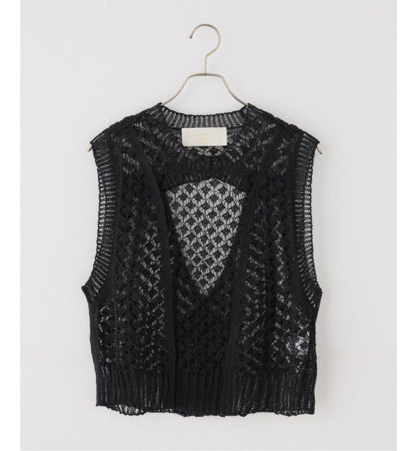 IENA LA BOUCLE「PHOTOCOPIEU フォトコピュー CROCHET ニットベスト CHANTAL / 261CTL」|ベスト・ジレ|