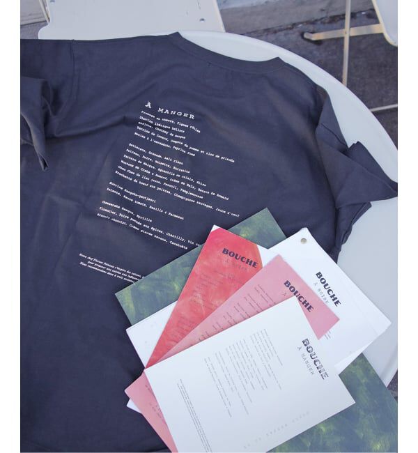 SLOBE IENA「《予約》BOUCHE SLOBE別注 MENU TEE」|Tシャツ・カットソー|