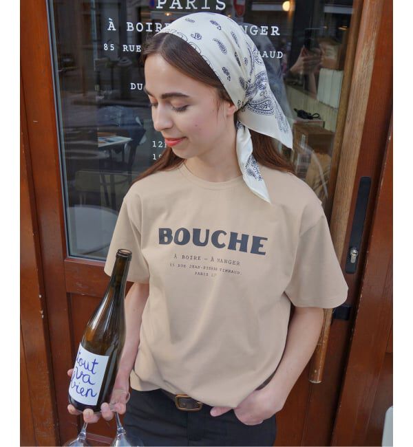 SLOBE IENA「《予約》BOUCHE SLOBE別注 MENU TEE」|Tシャツ・カットソー|