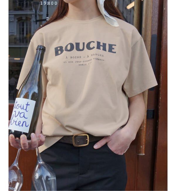 SLOBE IENA「《予約》BOUCHE SLOBE別注 MENU TEE」|Tシャツ・カットソー|
