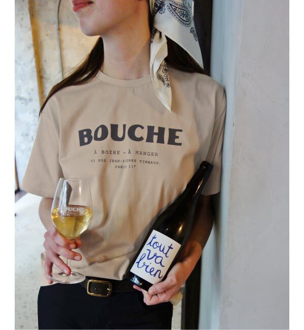 SLOBE IENA「《予約》BOUCHE SLOBE別注 MENU TEE」|Tシャツ・カットソー|
