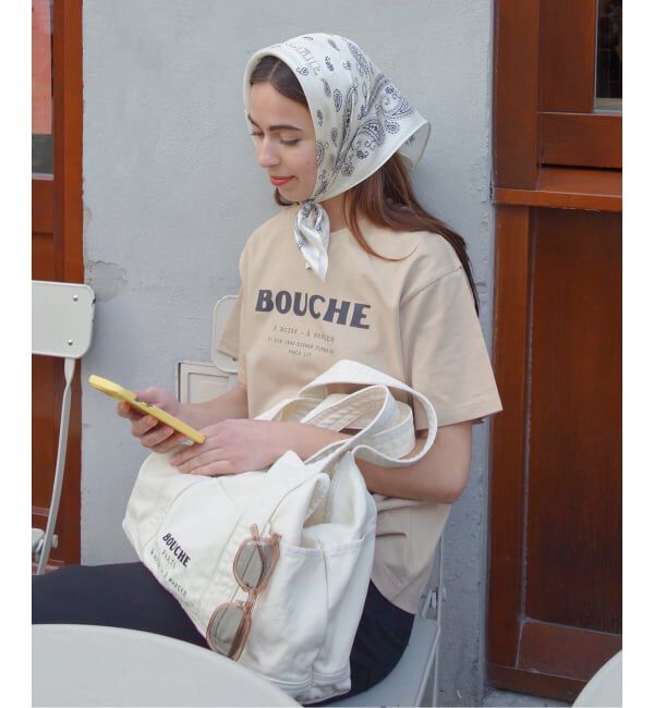 SLOBE IENA「《予約》BOUCHE SLOBE別注 MENU TEE」|Tシャツ・カットソー|