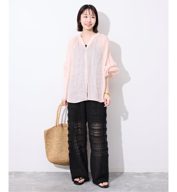 SLOBE IENA「《シリーズあり/予約》レース編みニットパンツ」|その他|