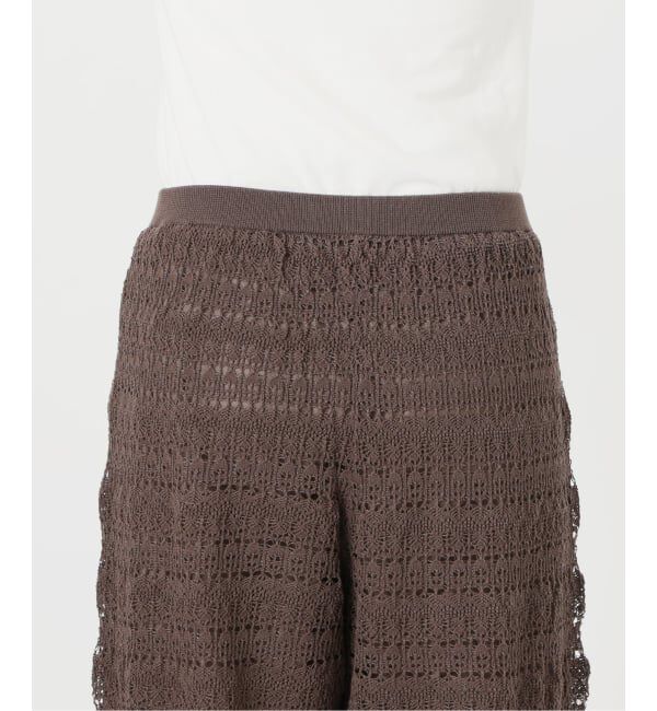 SLOBE IENA「《シリーズあり/予約》レース編みニットパンツ」|その他|