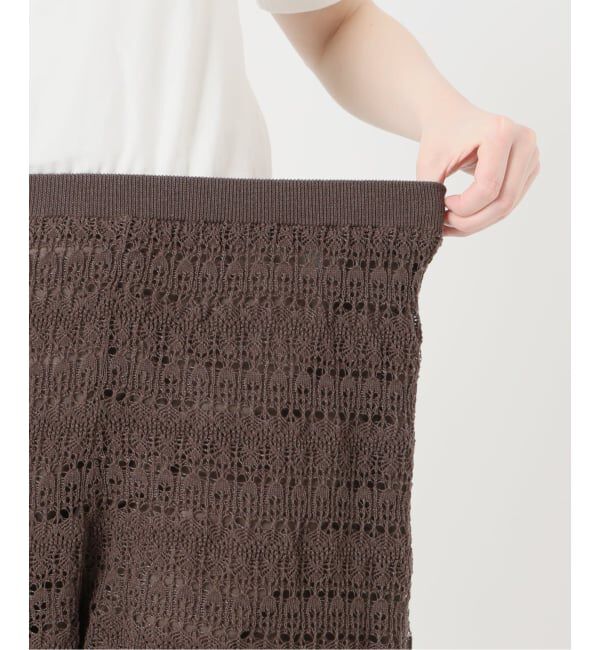 SLOBE IENA「《シリーズあり/予約》レース編みニットパンツ」|その他|
