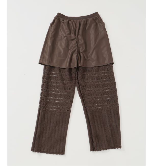 SLOBE IENA「《シリーズあり/予約》レース編みニットパンツ」|その他|