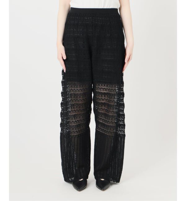 SLOBE IENA「《シリーズあり/予約》レース編みニットパンツ」|その他|