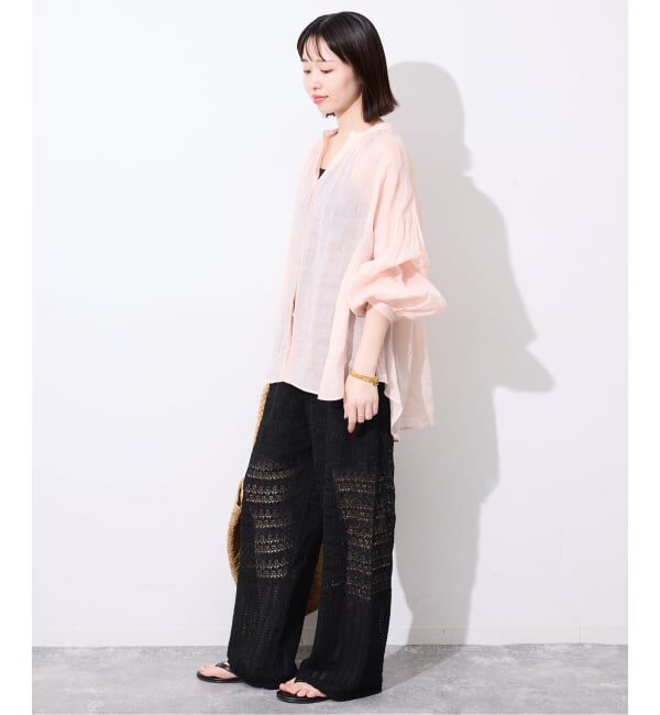 SLOBE IENA「《シリーズあり/予約》レース編みニットパンツ」|その他|