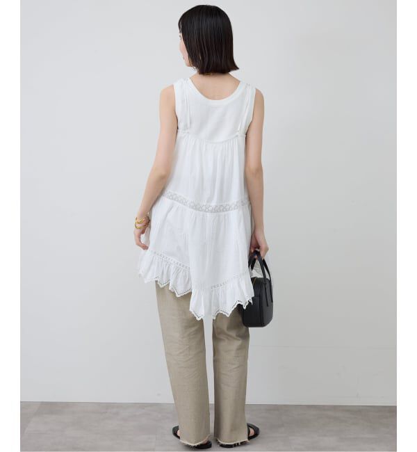 SLOBE IENA「《追加予約》リバーレースキャミワンピース」|ワンピース|