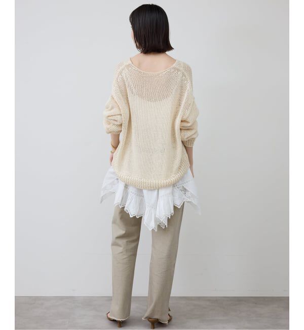 SLOBE IENA「《追加予約》リバーレースキャミワンピース」|ワンピース|