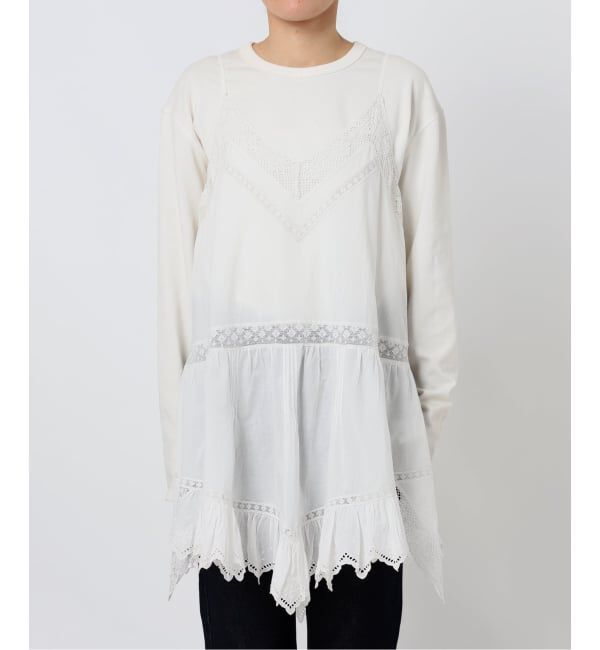 SLOBE IENA「《追加予約》リバーレースキャミワンピース」|ワンピース|