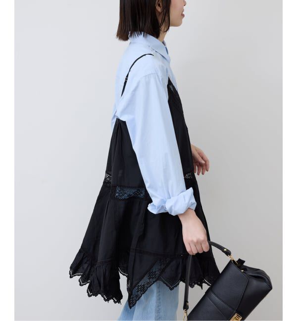 SLOBE IENA「《追加予約》リバーレースキャミワンピース」|ワンピース|