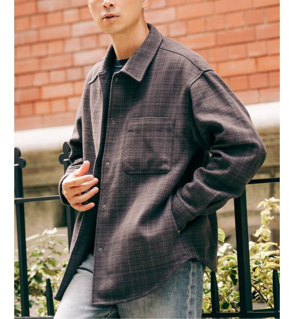 EDIFICE「コットン ツイード リングドット シャツ」|シャツ・ブラウス|