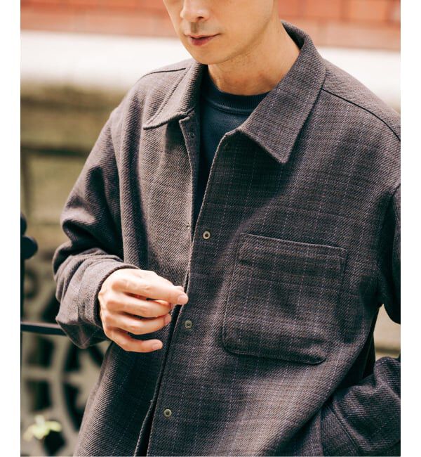 EDIFICE「コットン ツイード リングドット シャツ」|シャツ・ブラウス|