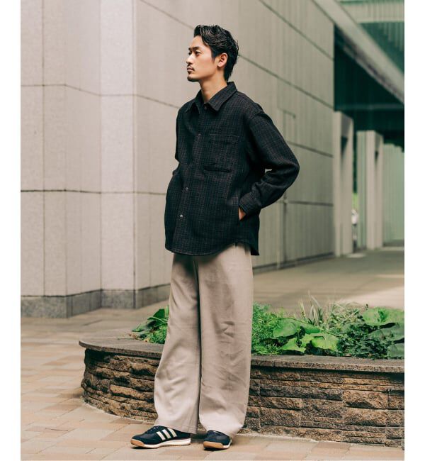 EDIFICE「コットン ツイード リングドット シャツ」|シャツ・ブラウス|