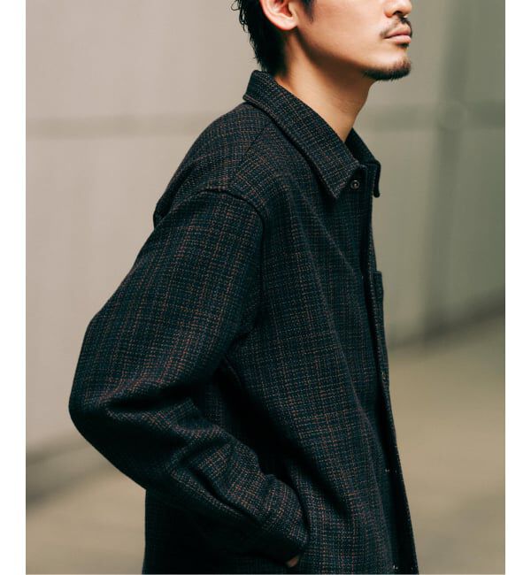 EDIFICE「コットン ツイード リングドット シャツ」|シャツ・ブラウス|