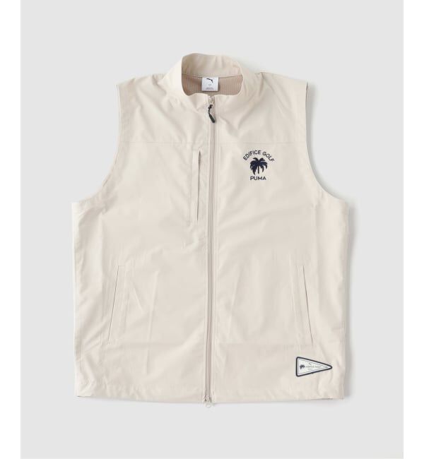 EDIFICE「《予約》PUMA GOLF x EDIFICE GOLF ウーブンベスト」|ダウンベスト・ベスト|ホワイト
