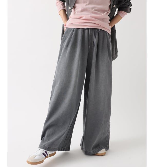 JOURNAL STANDARD relume「《追加2》C/R デニムワイドギャザー」|デニム|グレー