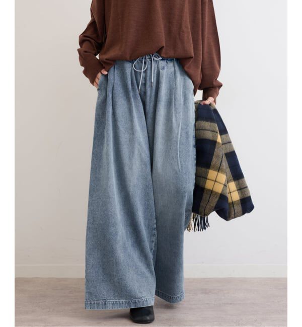 JOURNAL STANDARD relume「《追加2》C/R デニムワイドギャザー」|デニム|