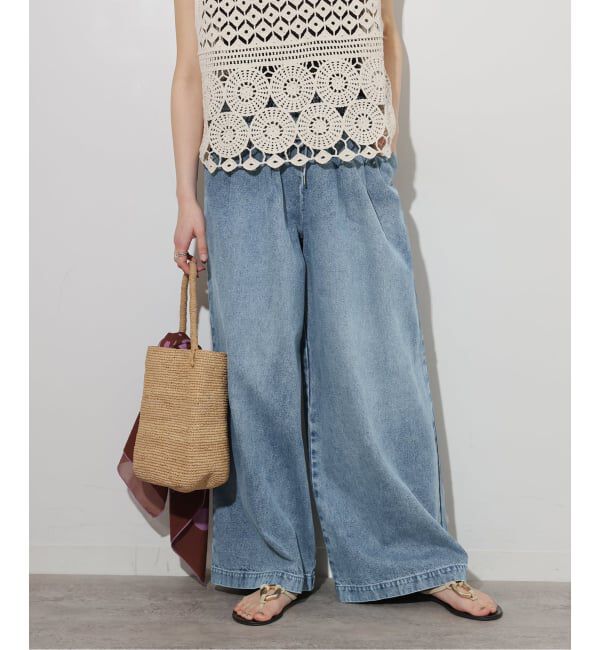 JOURNAL STANDARD relume「《追加2》C/R デニムワイドギャザー」|デニム|