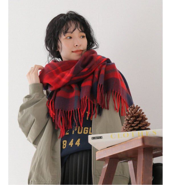 JOURNAL STANDARD relume「《追加2》アクリルチェックストール」|マフラー|