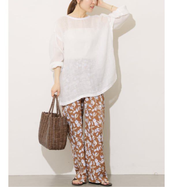 JOURNAL STANDARD relume「《予約》リネンガーゼロングスリーブビッグプルオーバー」|シャツ・ブラウス|