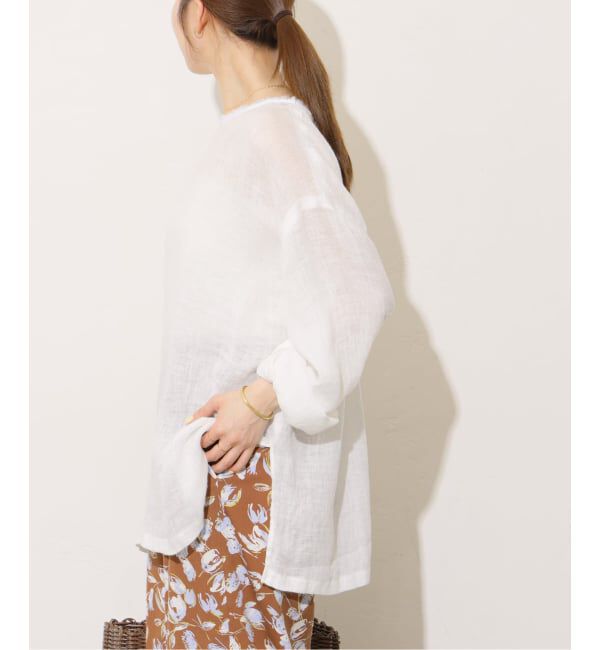 JOURNAL STANDARD relume「《予約》リネンガーゼロングスリーブビッグプルオーバー」|シャツ・ブラウス|