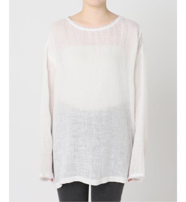 JOURNAL STANDARD relume「《予約》リネンガーゼロングスリーブビッグプルオーバー」|シャツ・ブラウス|
