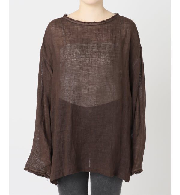 JOURNAL STANDARD relume「《予約》リネンガーゼロングスリーブビッグプルオーバー」|シャツ・ブラウス|