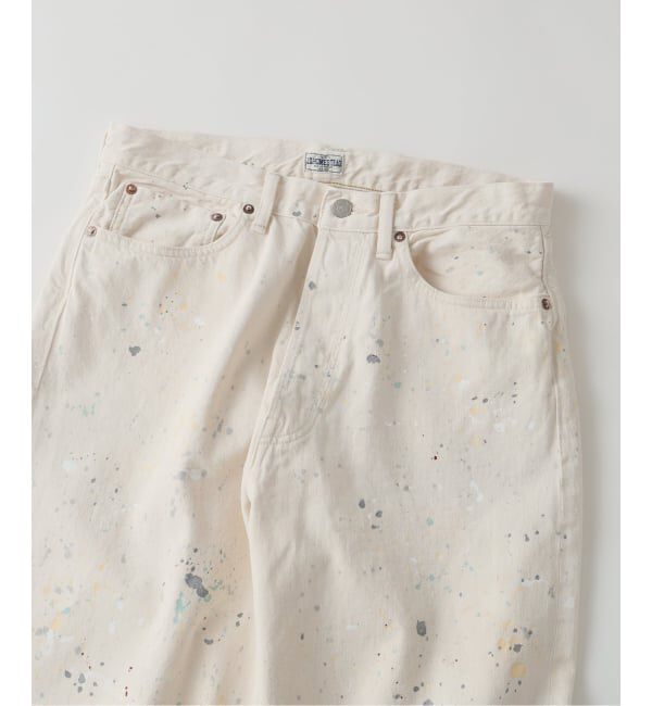 J.S.Homestead「J.S.Homestead / アイボリー モス ドリップ ワイド 5ポケット パンツ」|デニム|
