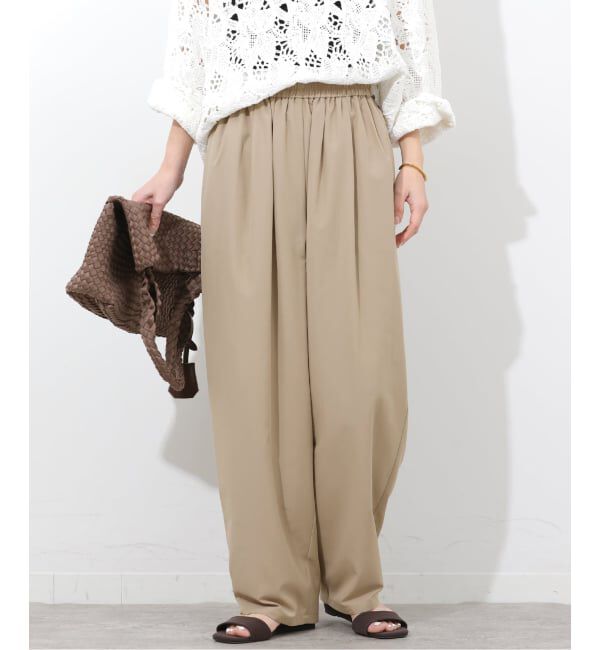 JOURNAL STANDARD relume「《予約》ギャザーワイドカービーパンツ」|その他|ベージュ