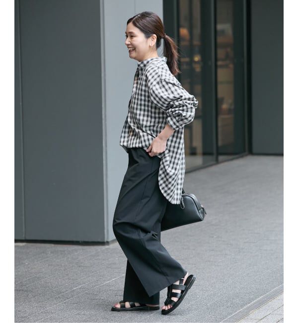 JOURNAL STANDARD「《追加2》【撥水/接触冷感/洗える/UV】リネンナイロンストレッチスラックス」|スラックス|