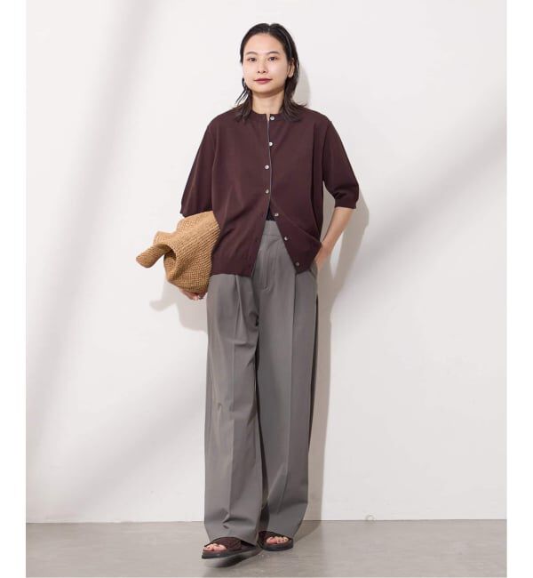 JOURNAL STANDARD「《追加2》【撥水/接触冷感/洗える/UV】リネンナイロンストレッチスラックス」|スラックス|