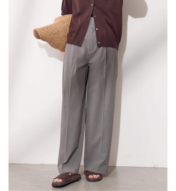 JOURNAL STANDARD「《追加2》【撥水/接触冷感/洗える/UV】リネンナイロンストレッチスラックス」|スラックス|