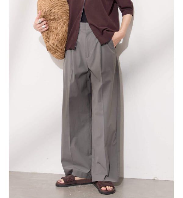 JOURNAL STANDARD「《追加2》【撥水/接触冷感/洗える/UV】リネンナイロンストレッチスラックス」|スラックス|