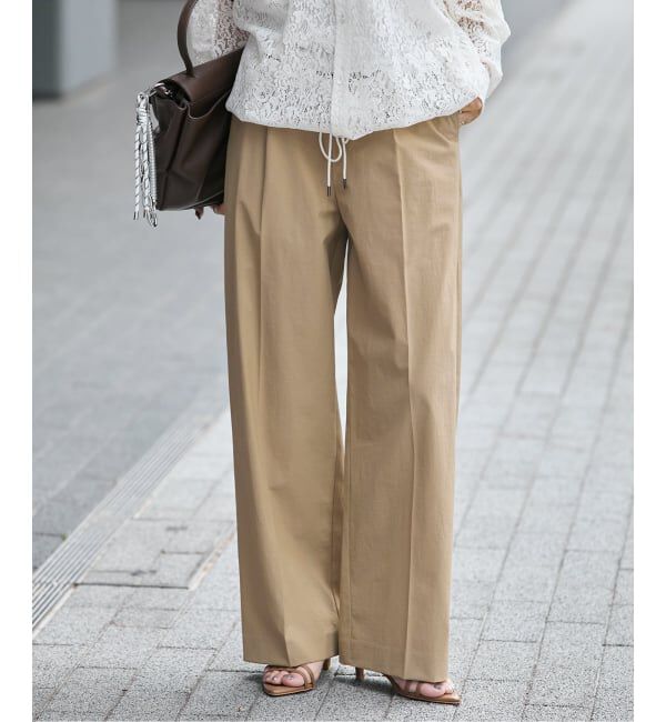 JOURNAL STANDARD「《追加2》【撥水/接触冷感/洗える/UV】リネンナイロンストレッチスラックス」|スラックス|