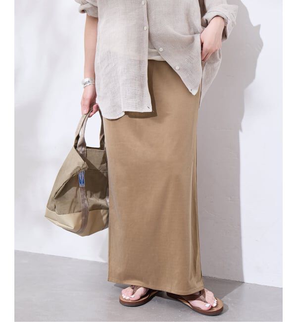 JOURNAL STANDARD「《追加2》フィブリルキュプラジャージーマキシスカート」|スカート|