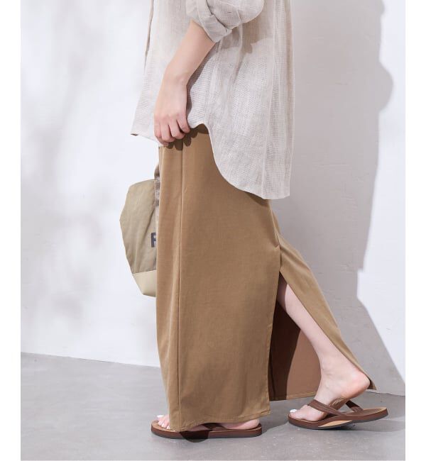 JOURNAL STANDARD「《追加2》フィブリルキュプラジャージーマキシスカート」|スカート|