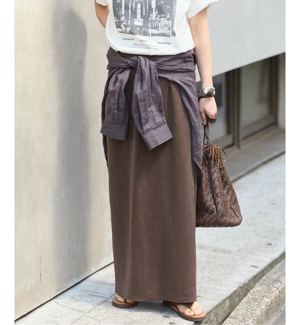 JOURNAL STANDARD「《追加2》フィブリルキュプラジャージーマキシスカート」|スカート|