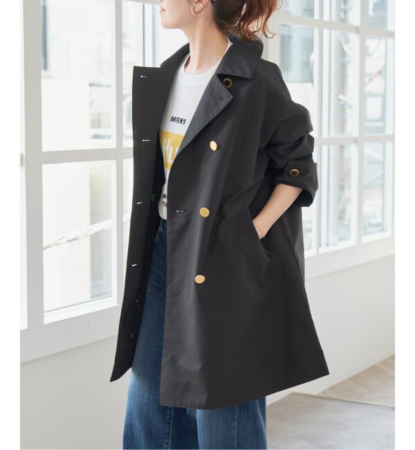 Spick and Span「《追加》TRADITIONAL WEATHERWEAR/トラディショナルウェザーウェア MALTON DOUBLE」|トレンチコート|ブラック